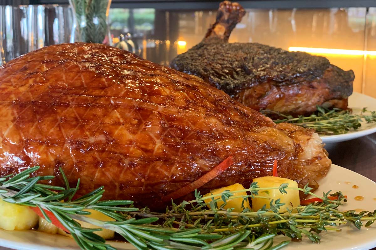 freshly cooked turkey