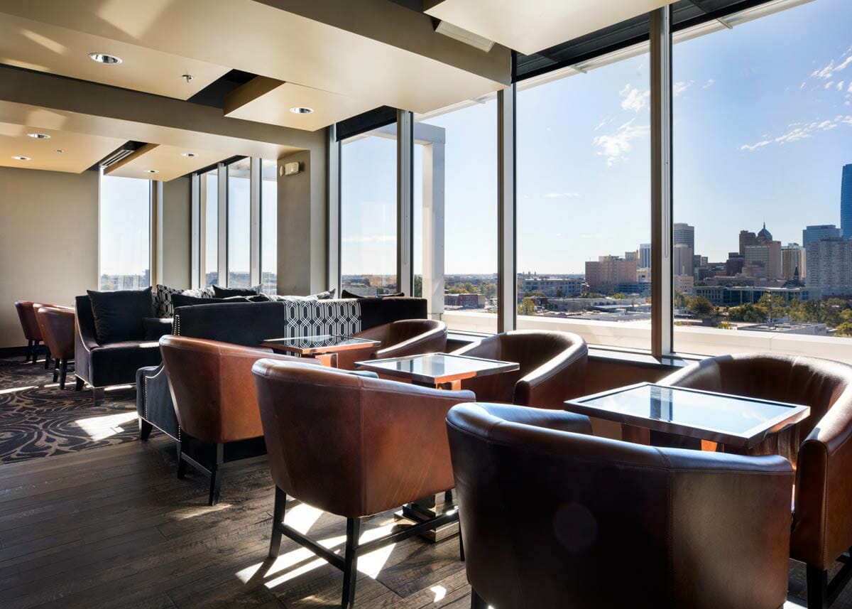 View of downtown Oklahoma City at O Bar