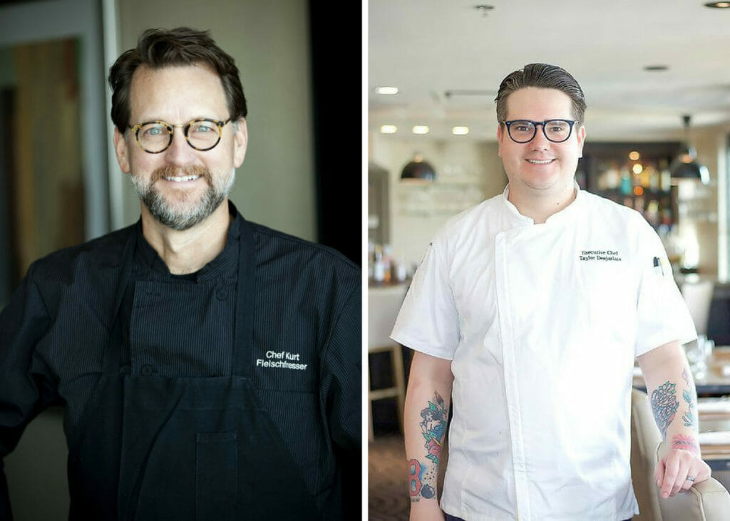 two chef headshots split side by side
