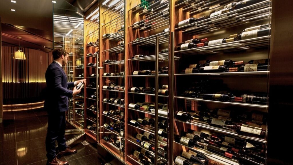 Wine Wall at Vast Devon Tower Downtown OKC