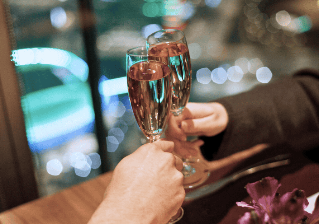 Champagne Cheers Vast Devon Tower Downtown OKC
